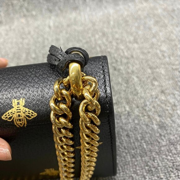 100% Authentic Gucci Padlock Bee Star Shoulder Bag - Picture 6 of 14